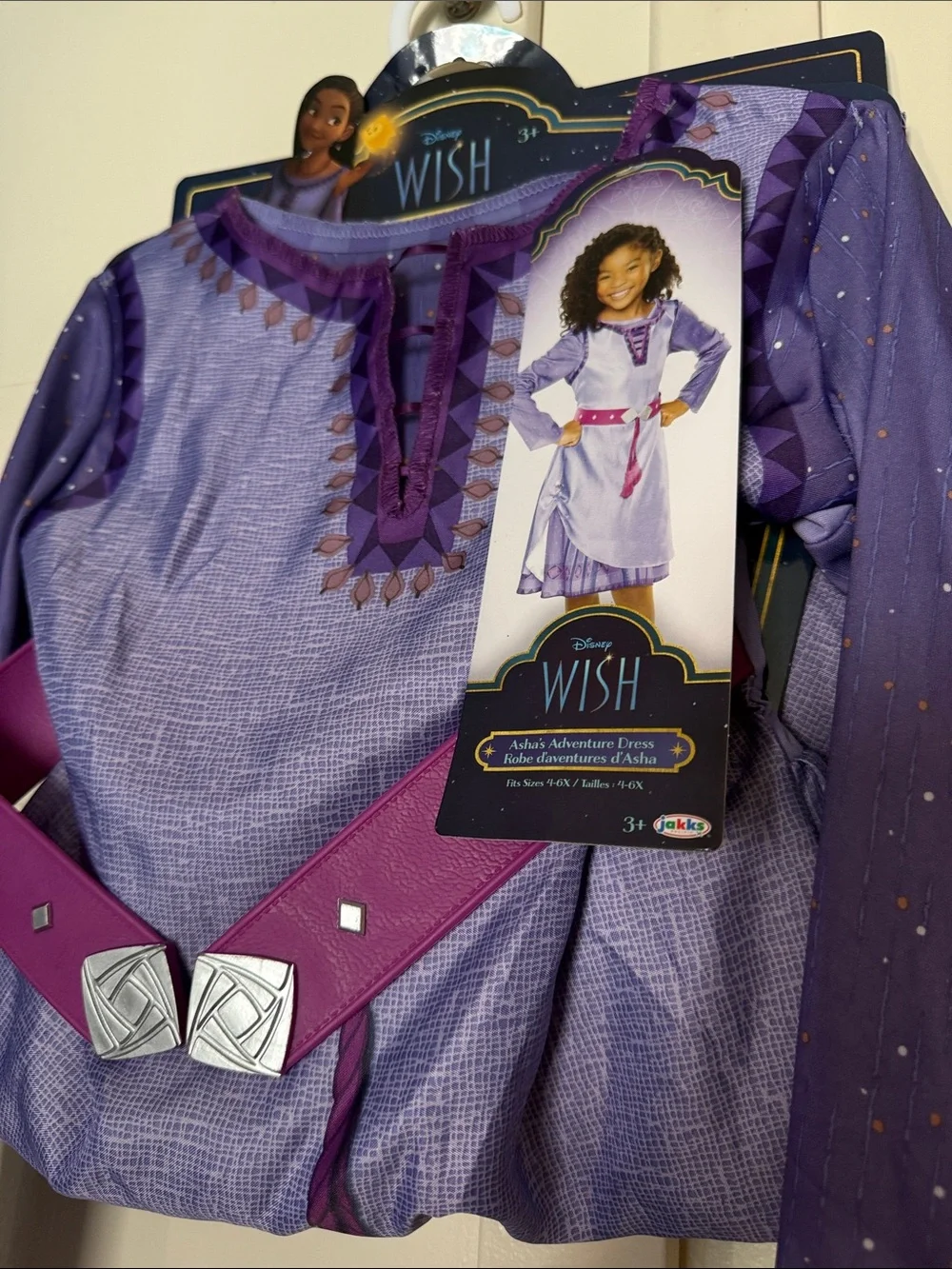 Disney ✨ WISH ✨ ASHA'S ADVENTURE DRESS COSTUME SIZE 4-6X 🌟NWT🌟